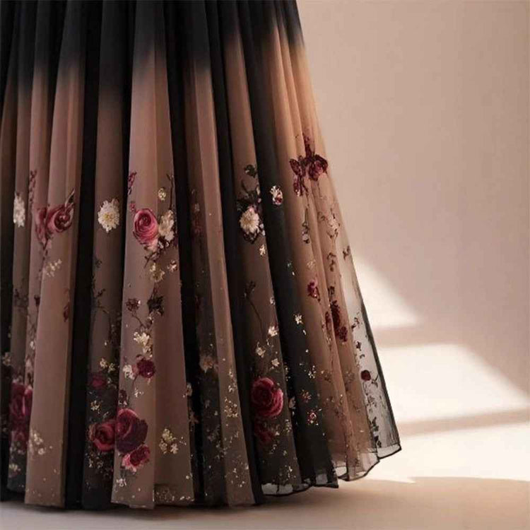 Flab Hiding Printed Skirt for Women - Gentle and Sweet Design