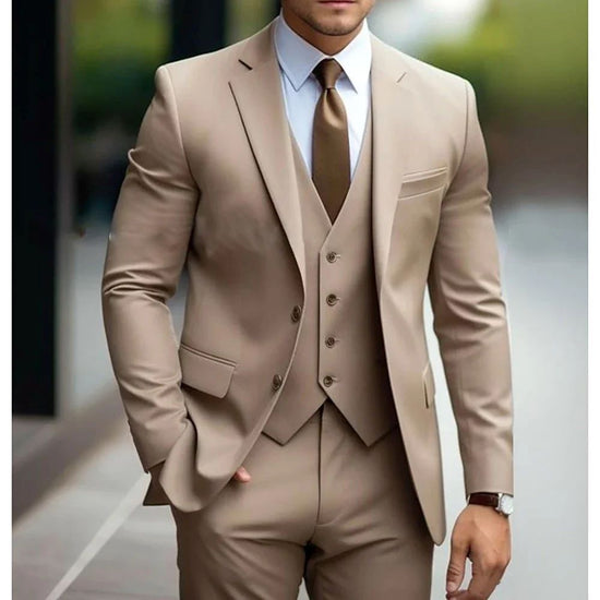 Business Casual Three-Piece Suit for Bridegroom Men&