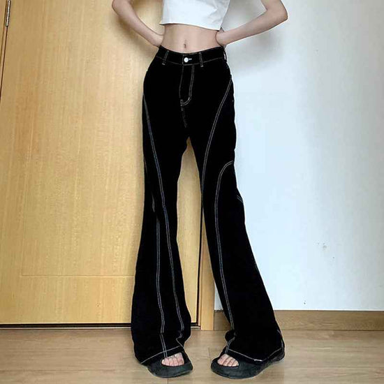 Bright Line Skinny Jeans Low Waist Draping High Slim Fit women