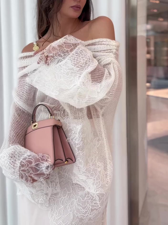 White Lace Off-Shoulder Top for Effortless Chic Style - Florence Luxe