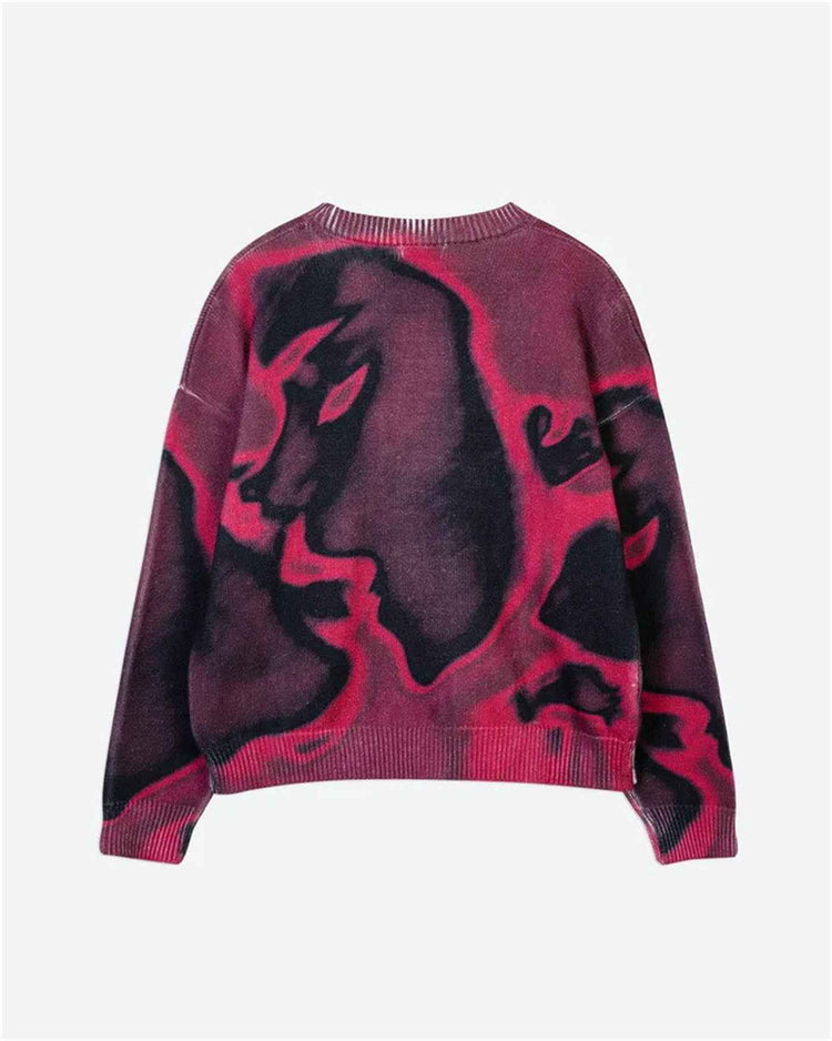 Fashion Casual Printed Sweater
