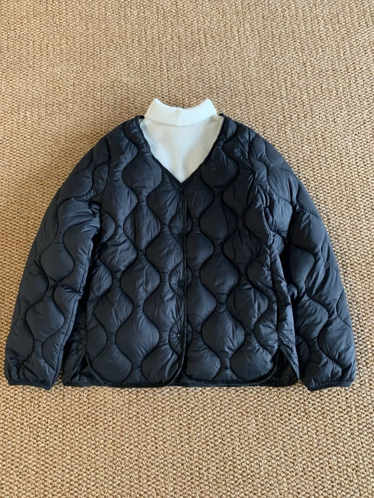 Thermal Slim Fit Lightweight Cotton Coat Jacket.