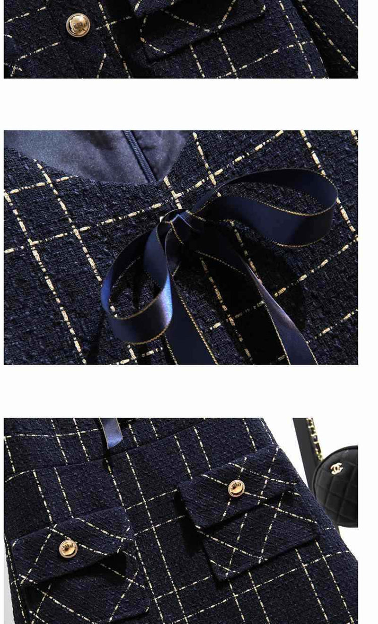 Fashion Socialite Dress Set - Elegant Two-Piece Ensemble for Women