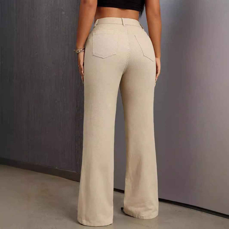 Sweep Floor Pull Jeans - Effortless Style for Everyday Comfort