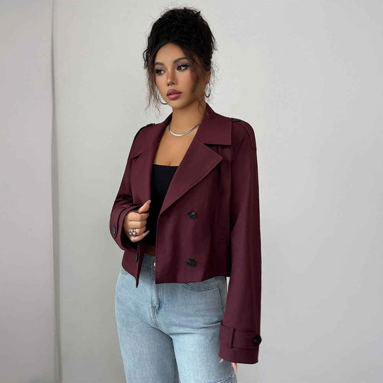 Casual Minimalist Long Sleeve Jacket Vest Coat Women