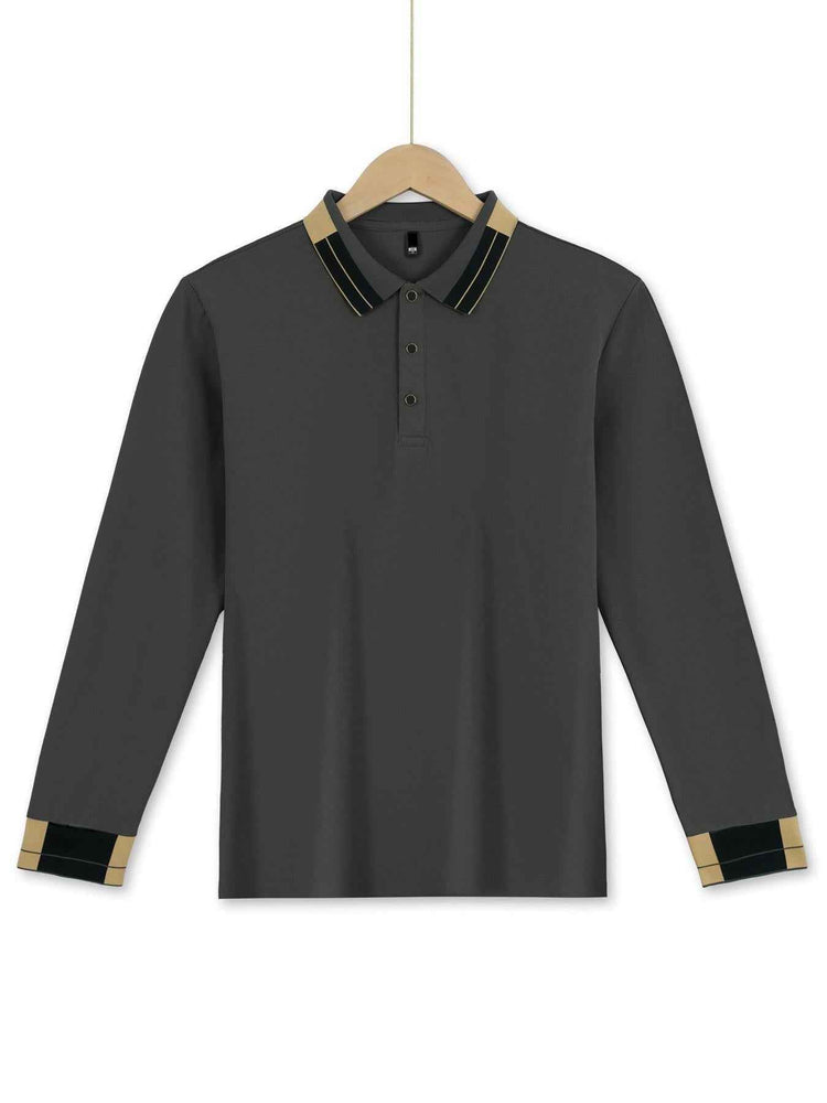 Long Sleeve Lapel Men&