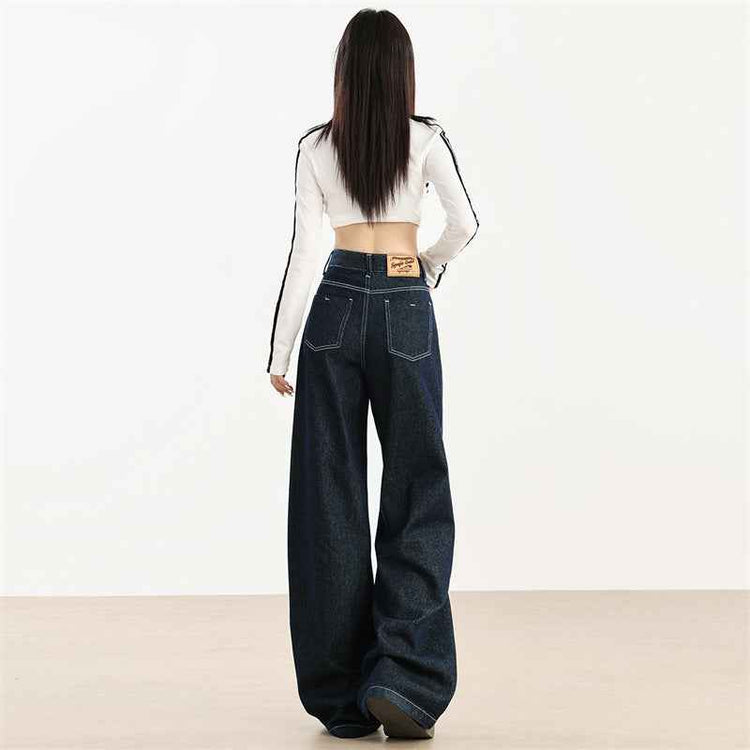 Fashion American Wide Leg Jeans For Women