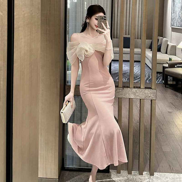 French Banquet Dress for Women - Elegant Parisian Style