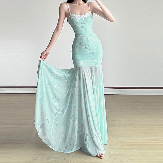 Hip Lifting Mesh Dress - Semi-permeable Long Dress for a Flattering Fit - Florence Luxe