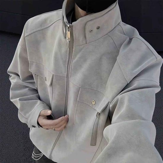 American Loose Detroit Stand Collar Men&