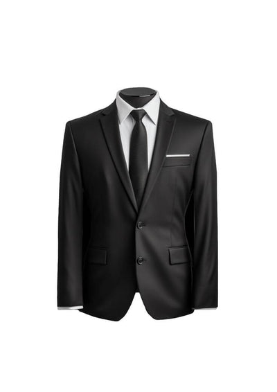 Elegant black blazer and tie from the MEN'S SUITS collection, perfect for formal occasions and business attire.