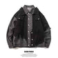 Black Sequin Sheer Open-Front Shirt - Hong Kong Style Loose Men’s Coat with Oversized Silhouette for Stylish Layering