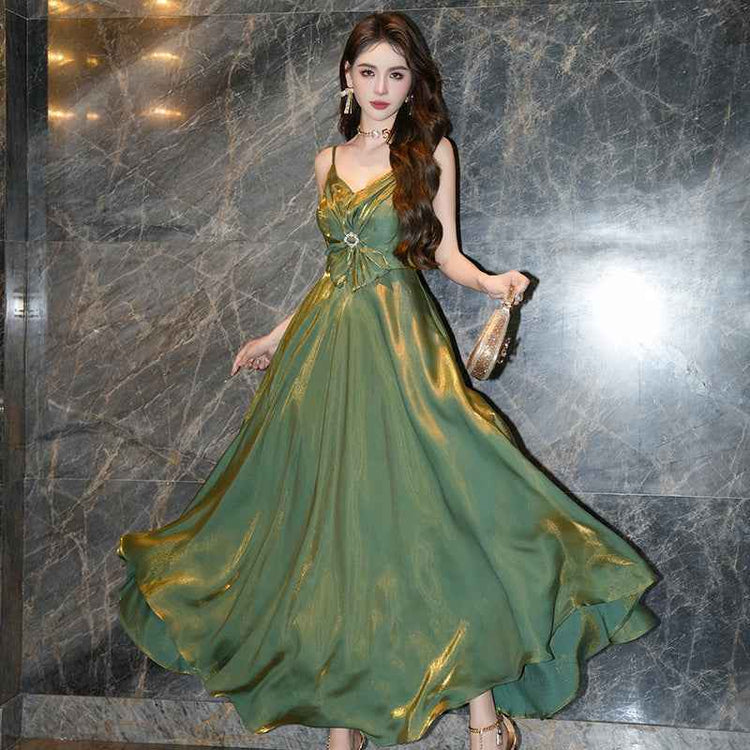 Irregular Swing Sling Dress for Women - Trendy and Versatile Style