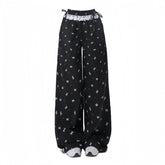 Casual Lace Pants for Women - Autumn Retro Style - Florence Luxe