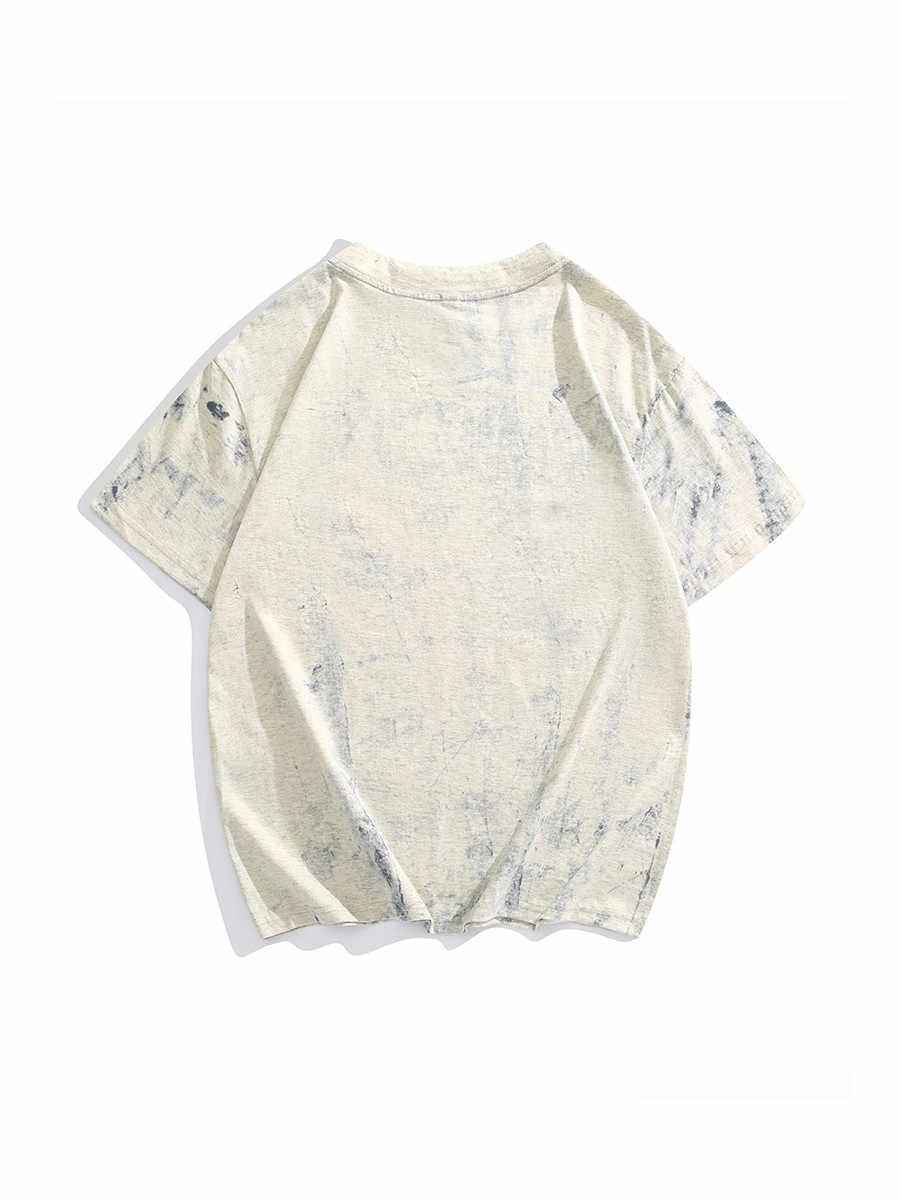 Tie Dye Short Sleeve T-Shirt - Full Printing Fashion Tee