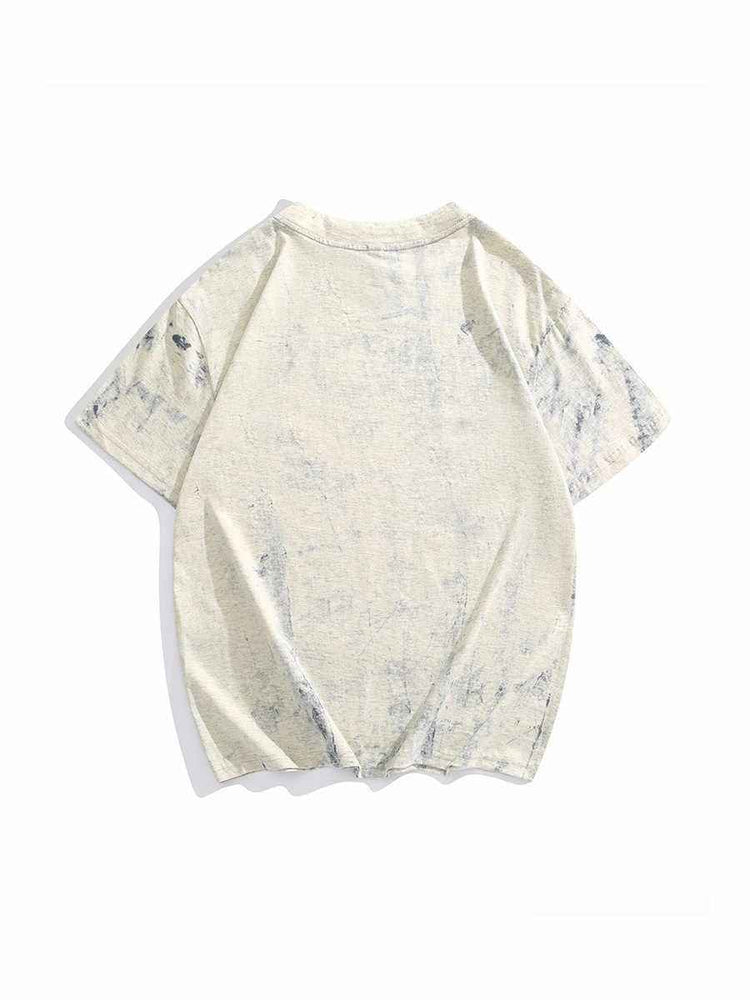 Tie Dye Short Sleeve T-Shirt - Full Printing Fashion Tee