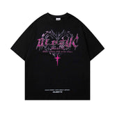 Retro Printed T-Shirt - Round Neck Short Sleeve Design