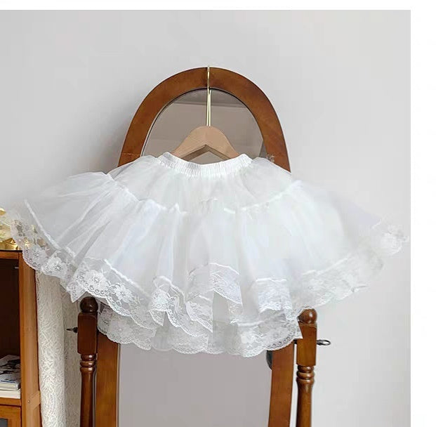 Four-layer Lace Slip Dress Soft Girl Skirt Support - Florence Luxe