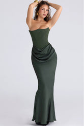 Slim Tube Top Long Dress Sexy Fashion Bandeau Backless Party Evening Dresses For Women Clothing - Florence Luxe