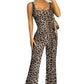 Summer New Slim Fit Backless Printed Jumpsuit for Women - Vintage Long Sleeve Dress Style