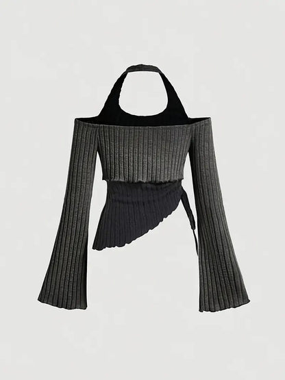 Street Fashion Halter Vest - Two-Piece Slim-Fit Short Top for Hot Girl Style - Florence Luxe