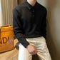 Lapel Long Sleeve Men&