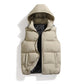 Cotton Casual Detachable Hooded Thermal Vest for Ultimate Warmth and Comfort - Florence Luxe