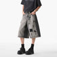 High Street Water Washed Denim Shorts for Effortless Style