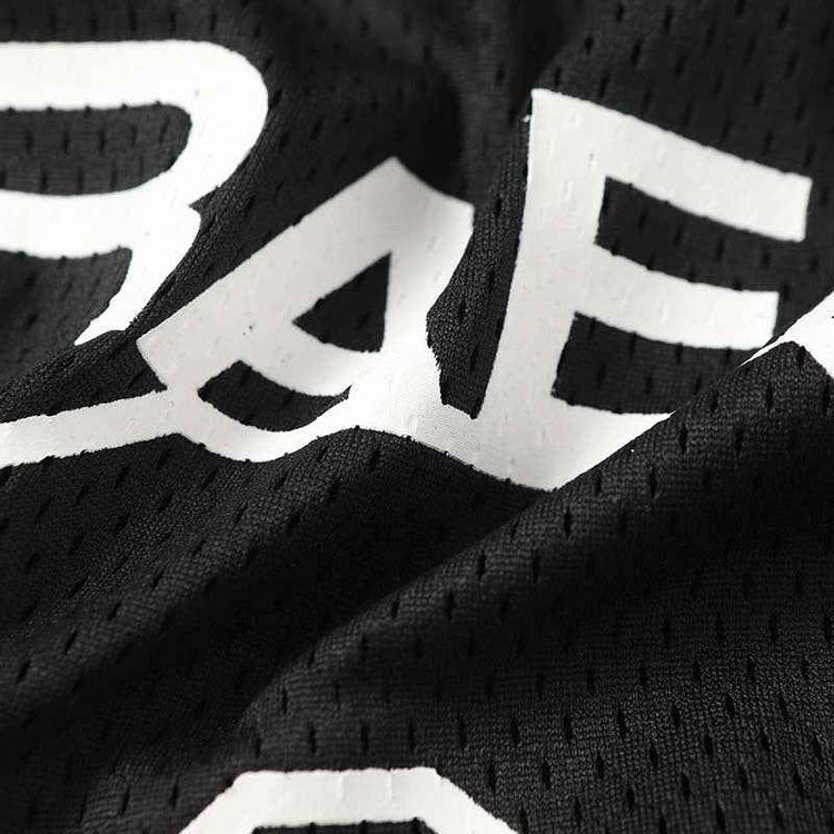 High Street V-neck Short Sleeve Top with Alphanumeric Printing and Patchwork