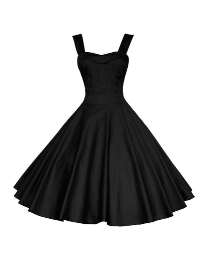 European American Retro Puffy Dress - High-Waisted Elegance - Florence Luxe