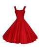 European American Retro Puffy Dress - High-Waisted Elegance - Florence Luxe
