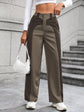 Patchwork Temperament Commuting High-waisted Casual Versatile Slimming Wide-leg Pants
