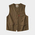 Original Kaji Retro Woven Cotton Vest - Washed-Out Worn Look