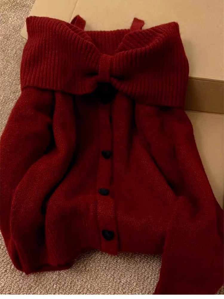 Idle Style High-grade Off-the-shoulder Knitted Top - Florence Luxe