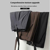 High-end Solid Color All-match Suit Pants for Fashionable Loose Drooping Style