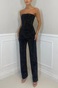 Shiny Vest Diamond Suit with Trousers for a Stunning Look - Florence Luxe