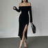 Slim-fit Tube Top Off-shoulder Dress Women