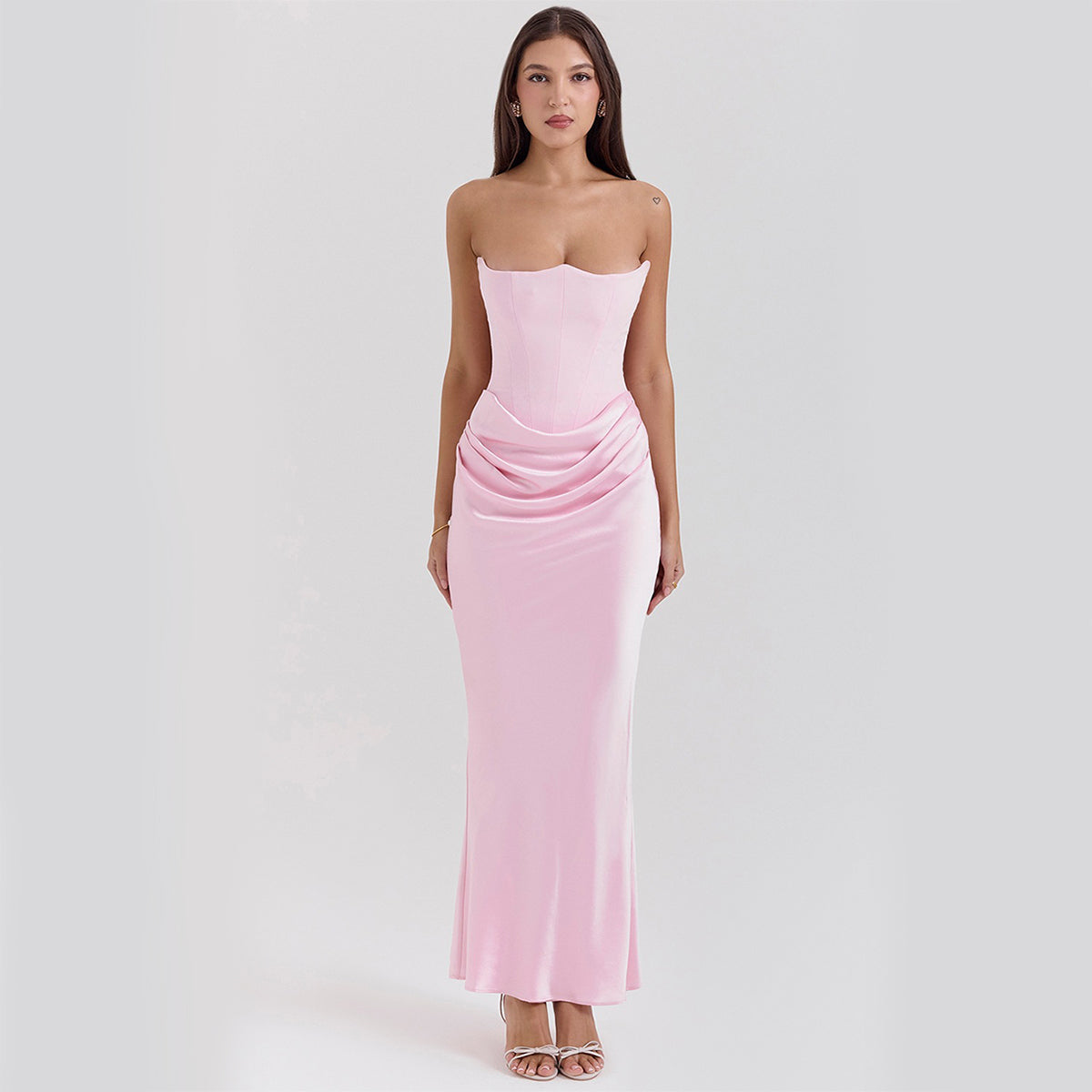 Slim Tube Top Long Dress Sexy Fashion Bandeau Backless Party Evening Dresses For Women Clothing - Florence Luxe