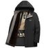 Business Casual Black And Gold Cotton-padded Coat Men&