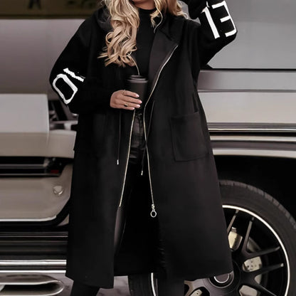 Hooded Windbreaker Coat for Women - Stylish Trench Coat for Fall & Winter - Florence Luxe