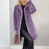 Fall Winter Leopard Print Mid-Length Coat for Cozy Style - Florence Luxe