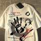 Graffiti Letter Print Short-sleeve T-shirt for Men and Women - Trendy Alternative to Men&