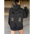 Hooded Hoodie with Printed Top for Stylish Comfort