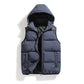 Cotton Casual Detachable Hooded Thermal Vest for Ultimate Warmth and Comfort - Florence Luxe