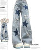 Retro Raw Edge Star Jeans for Women - Versatile Style and Comfort