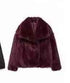 Winter Plush Coat for Women - Fashion Thicken Lapel Outwear Casual Long Sleeve Tops - Florence Luxe