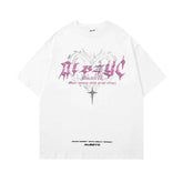 Retro Printed T-Shirt - Round Neck Short Sleeve Design