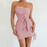 Strapless Bodycon Dress - Sexy Hot Girl Style - Florence Luxe