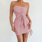 Strapless Bodycon Dress - Sexy Hot Girl Style - Florence Luxe