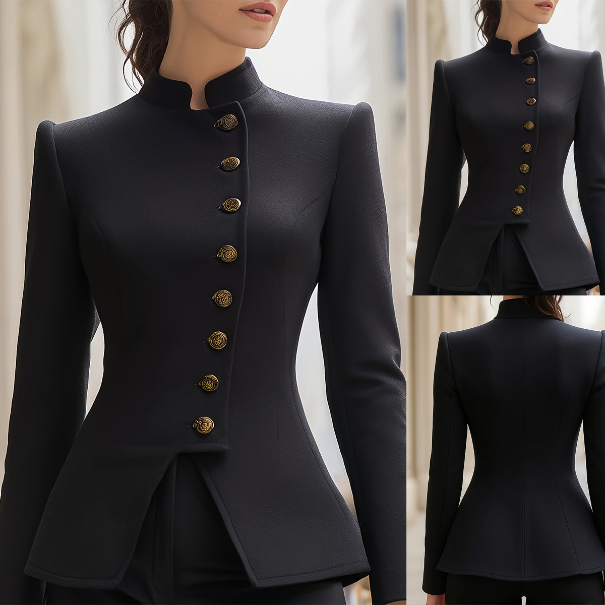 Temperament Wild Irregular Slim-fit Halloween Coat.